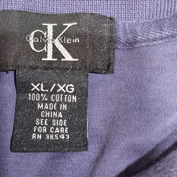 Calvin Klein Mens Classic fit Short Sleeve Polo Shirt‎ XLarge Light Purple Solid - Picture 2 of 11